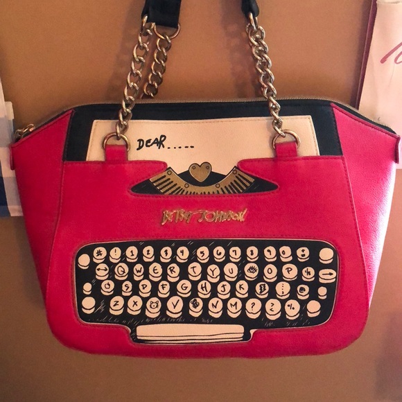 betsey johnson typewriter bag
